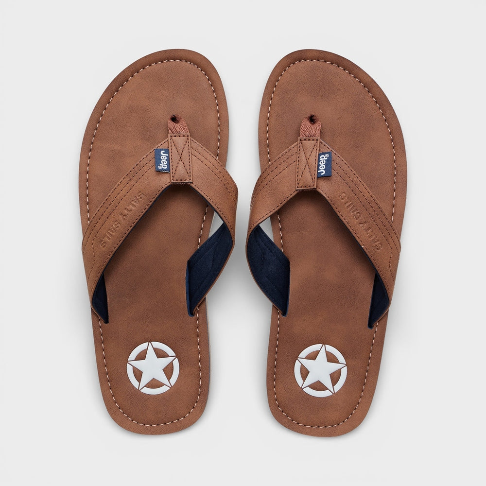 Jeep Mens Compass Sandals In Brown
