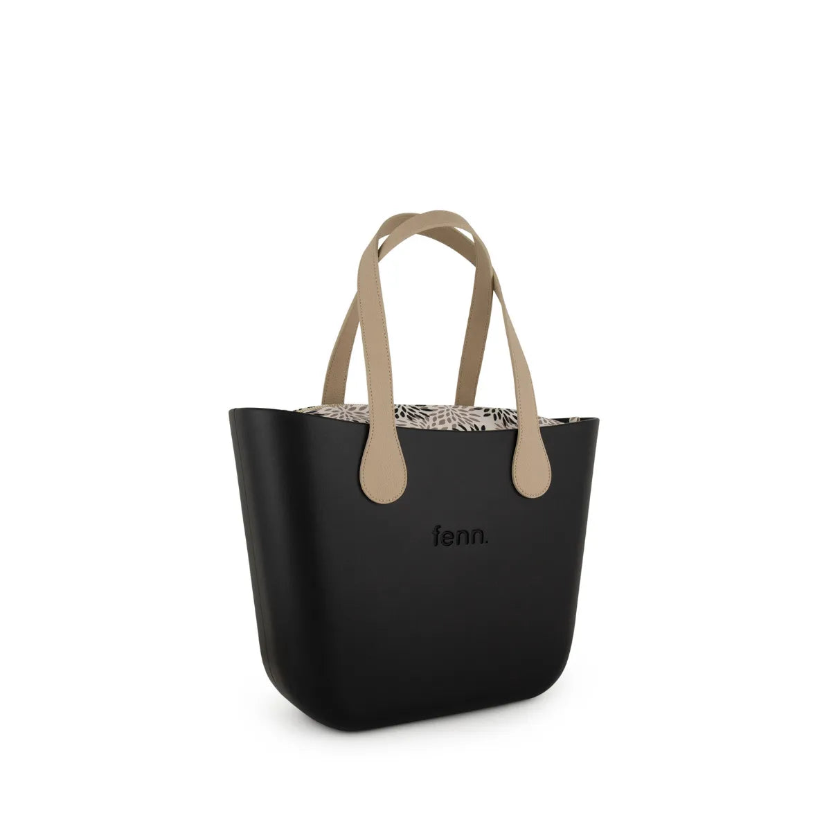Fenn Golf Zip Tan Handle Tote Bag In Black