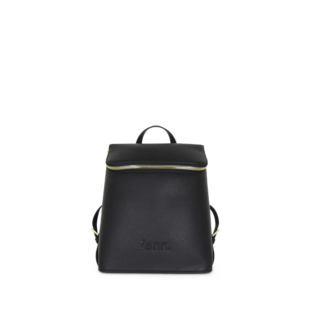 Fenn Gold Zip Backpack In Black