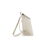 Fenn Silver Zip Backpack In Oatmeal