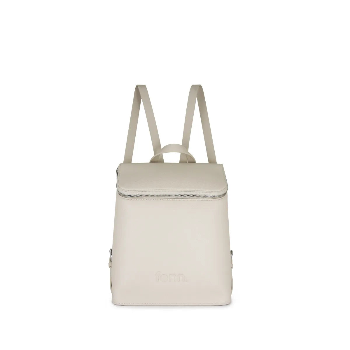 Fenn Silver Zip Backpack In Oatmeal