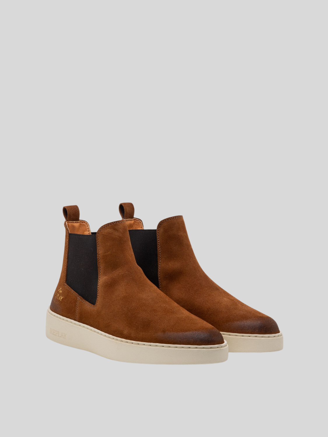 Replay Mens Frank Chelsea SD Boots In Tan
