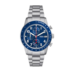 Fossil Sport Tourer Silver And Blue Watch