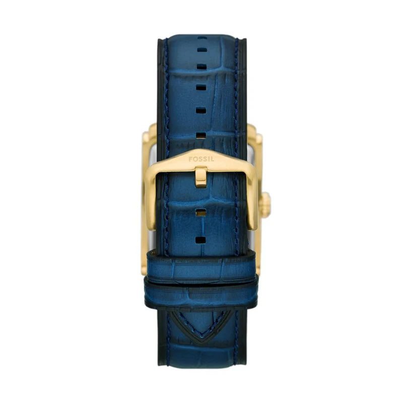 Fossil Carraway Blue Leather Watch