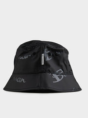 Ben Shereman Wax Plastisol Black Bucket Hat