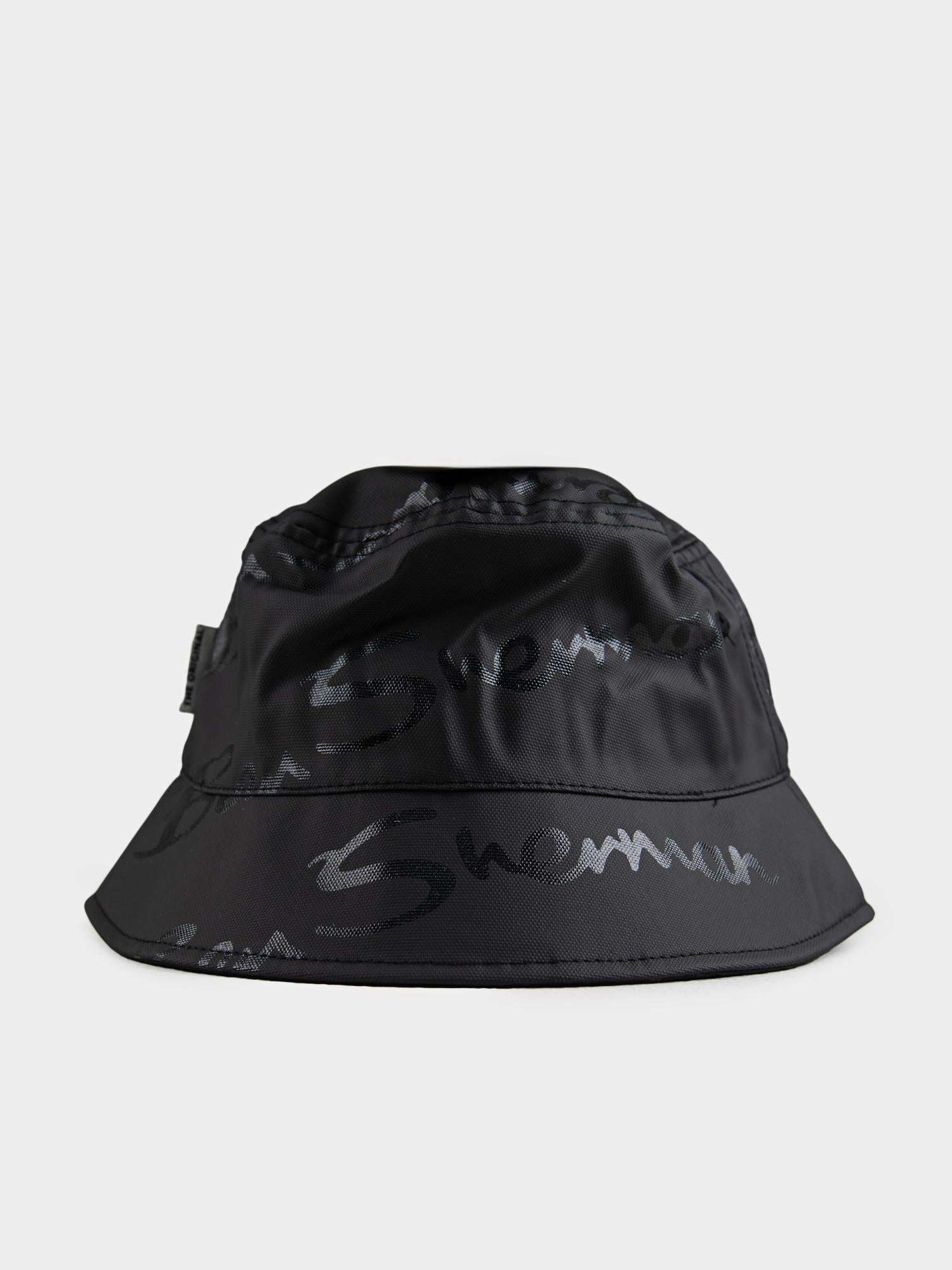 Ben Shereman Wax Plastisol Black Bucket Hat