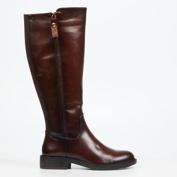 Miss Black Ladies Fyre 1 Boots In Chocolate