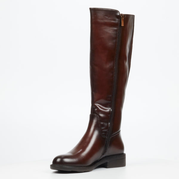 Miss Black Ladies Fyre 1 Boots In Chocolate