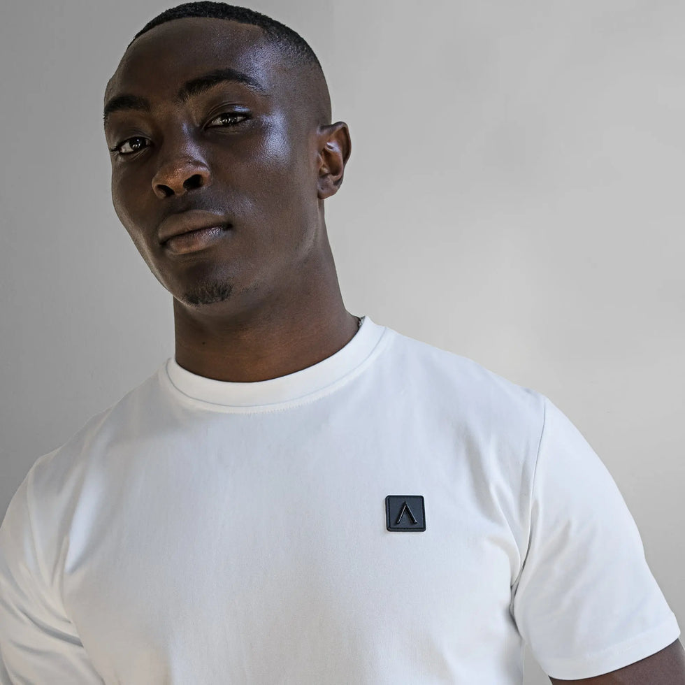 Fade Iconic Badge T-Shirt White