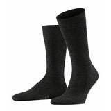 Falke Mens Soft Cotton Anklet Socks In Charcoal Melange