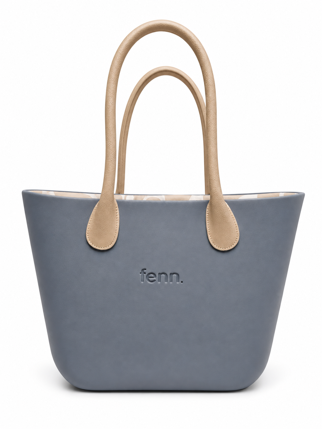 Fenn Collection Womens Tote Bag In Denim/Gold/Light Tan