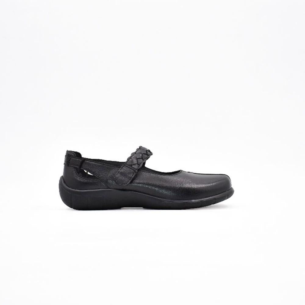 Hush Puppies Womens Fire Leather Shoes In Black