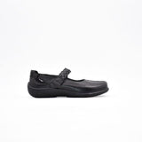 Hush Puppies Womens Fire Leather Shoes In Black