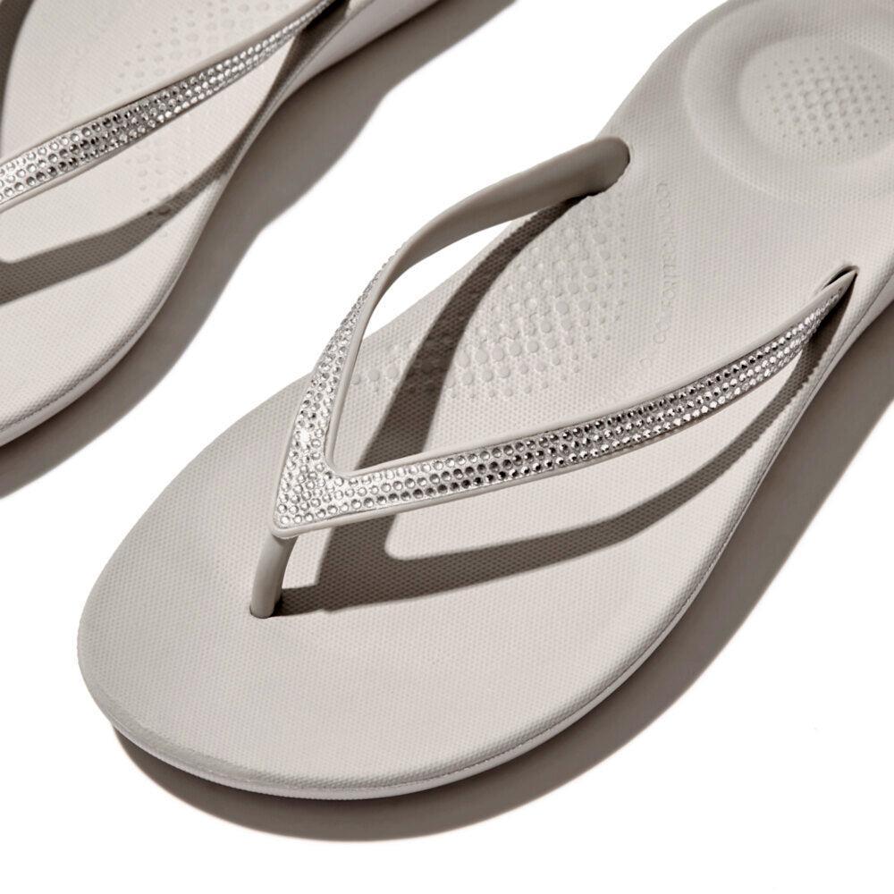 Fitflop Ladies Iquishion Sparkle Sandals In Grey