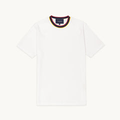 Tshepo Jeans Unisex Flag Rib Neckline T-Shirt In White