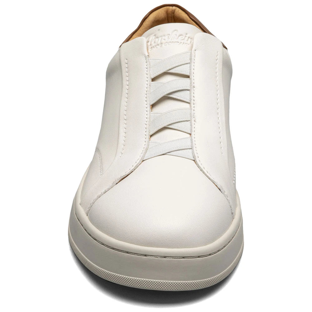 Florsheim Mens Monopoli Elastic Lace To Toe Sneaker In Cream