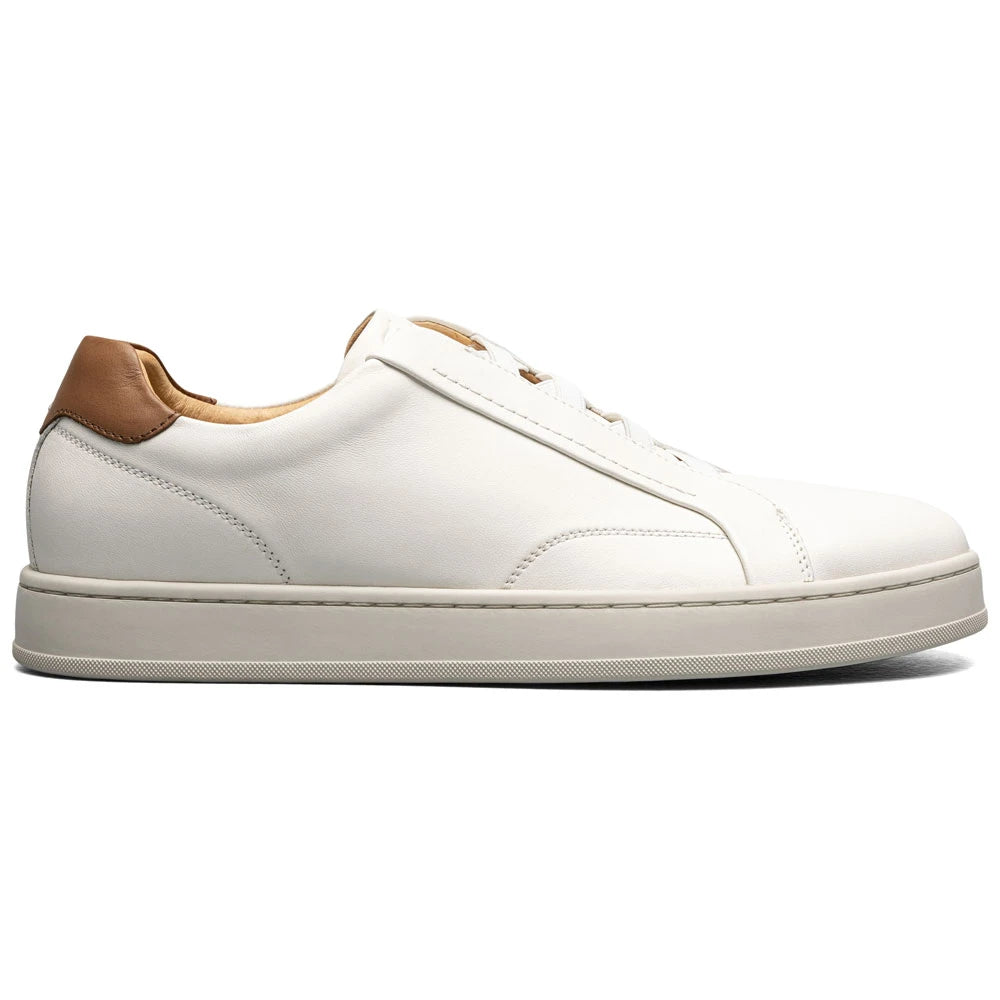 Florsheim Mens Monopoli Elastic Lace To Toe Sneaker In Cream