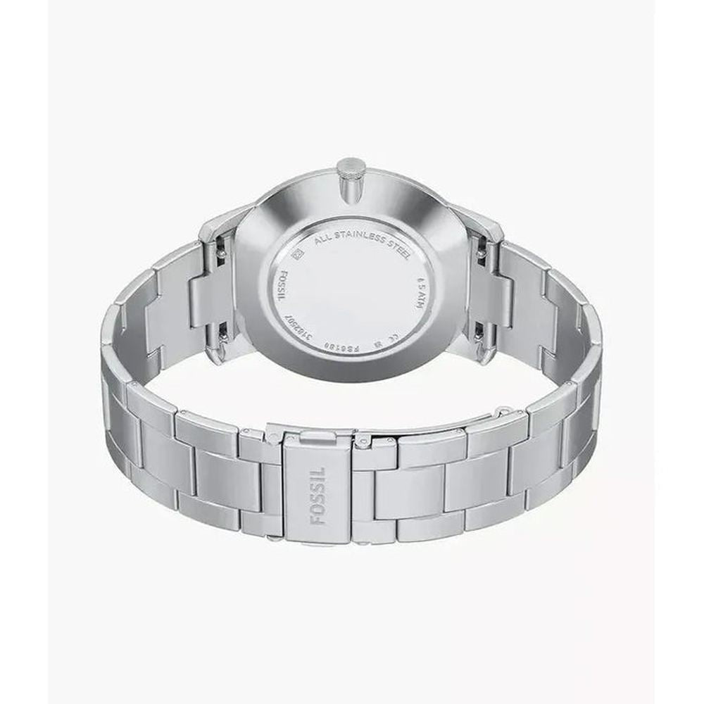 Fossil Mens Minimalist Steel Watch In Silver