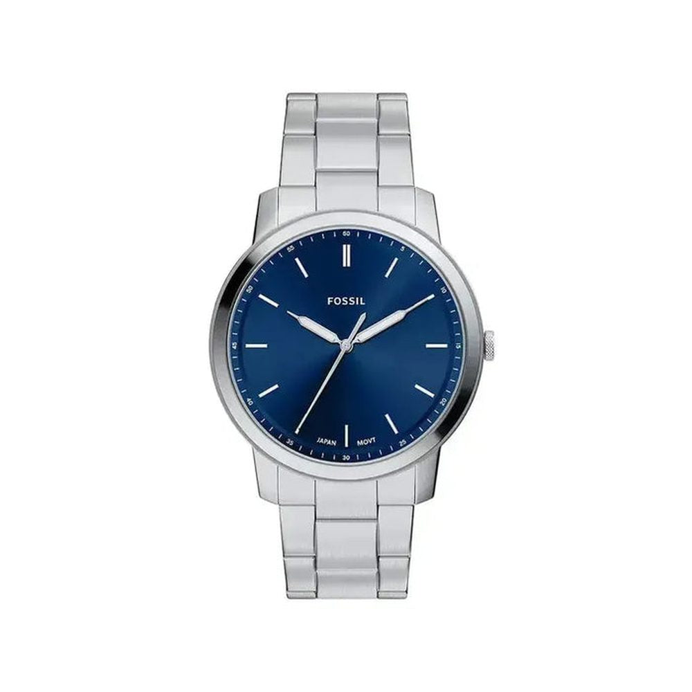 Fossil Mens Minimalist Steel Watch In Silver