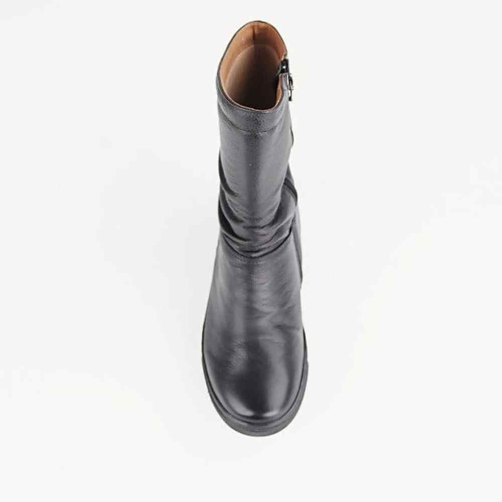 Froggie Womens Lea Cow Sides Rain Boots In Black