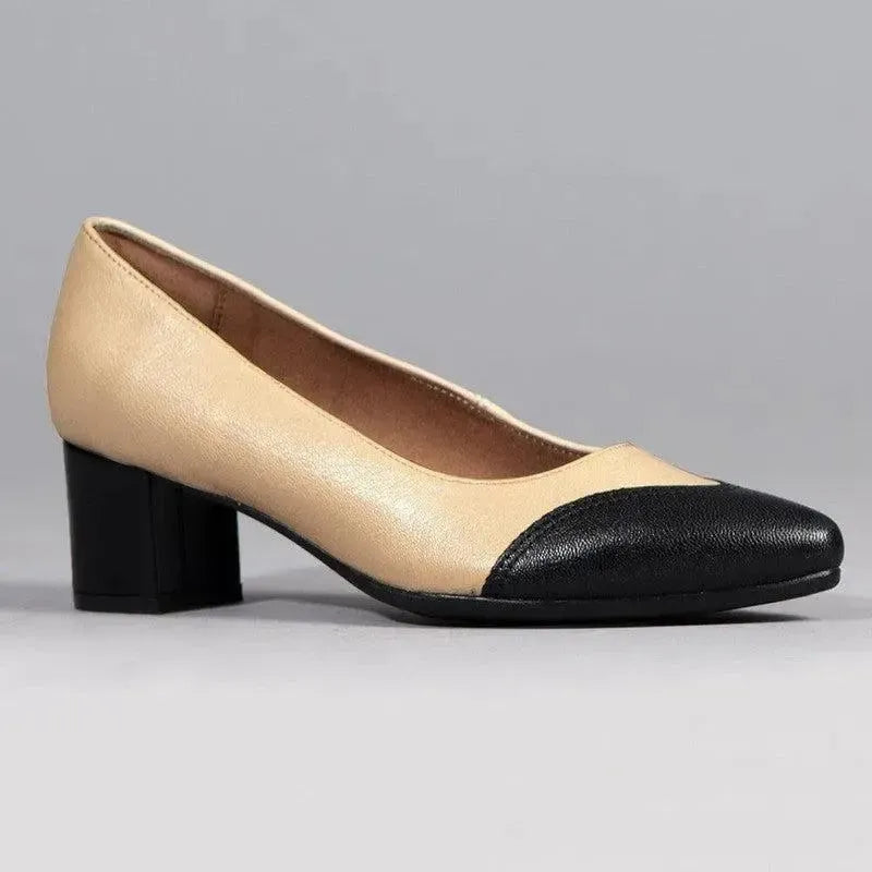 Froggie Womens Lea Waxy Heels In Ivory