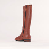 Froggie Ladies Lea Cow Calf Boots In Chestnut