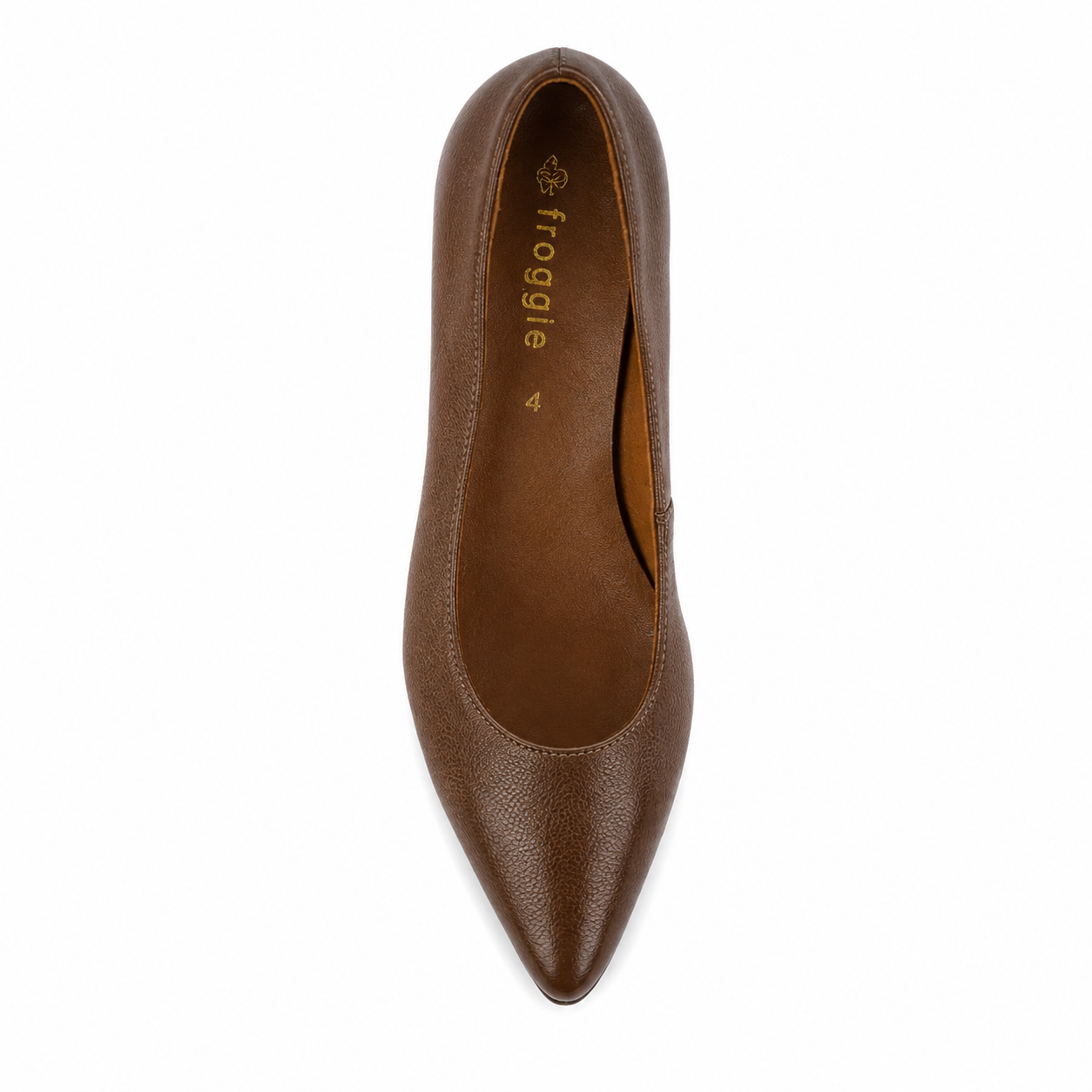 Froggie Ladies Lea Waxy 1 Heel In Brown