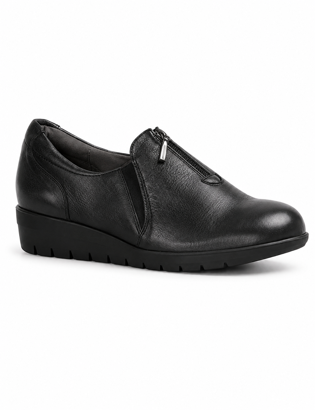 Froggie Womens Lea Waxy Shoe In Black