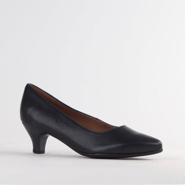 Froggie Ladies Low Calf Shoes In Black