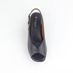 Froggie 10345 Ladies Lea Waxy  Shoes Navy