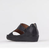 Froggie 12707.371 Womens Lea Waxy Shoes Black