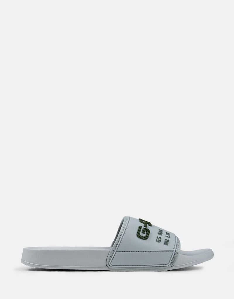 G-Star Mens Slides In Grey Olive