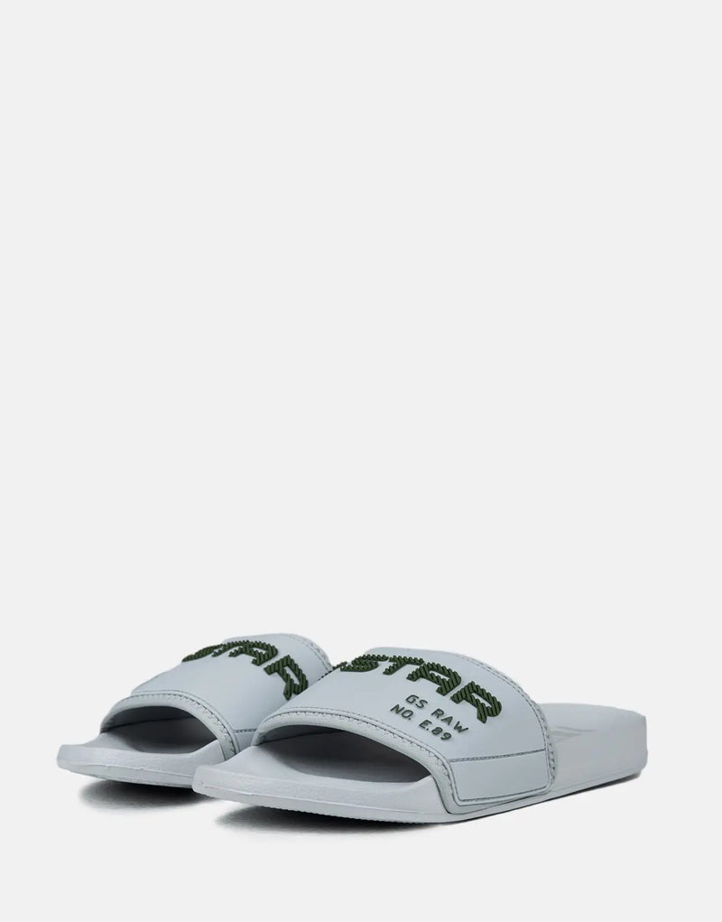 G-Star Mens Slides In Grey Olive