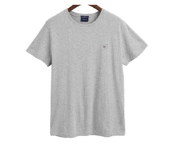 Gant 336462 Mens Original Ss T-Shirt Light Grey