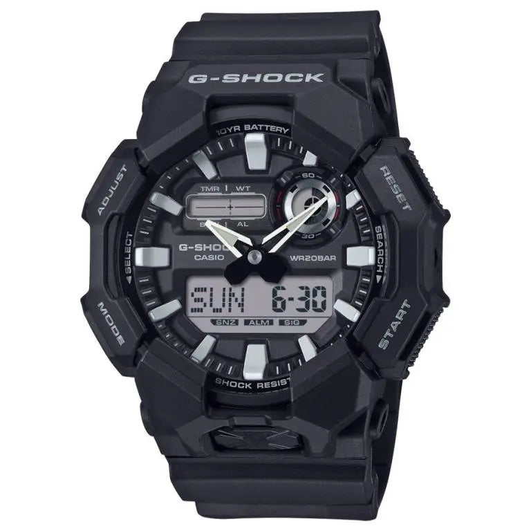 Casio Mens G-Shock Analog-Digital GA-010-ADR Watch In Black