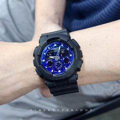 Casio Mens G-Shock Analogue Digital Watch In Blue Black