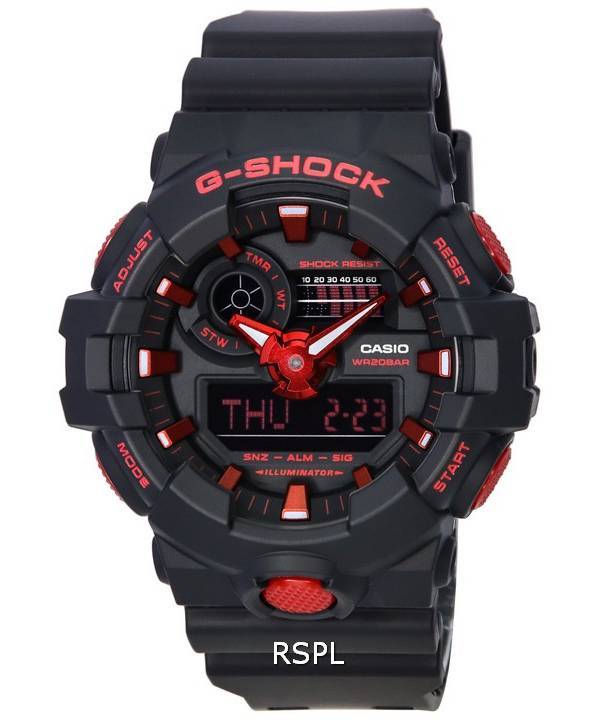 Casio Gents Black And Red Watch