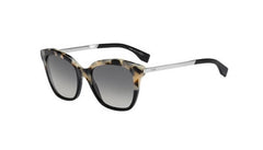 Fendi Light Tortoise Sunglasses For Women In Silver