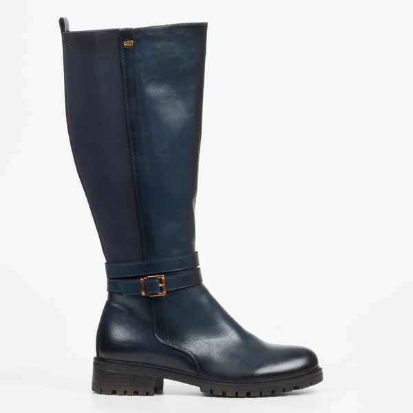 Miss Black Ladies Gale 1 Boots In Navy