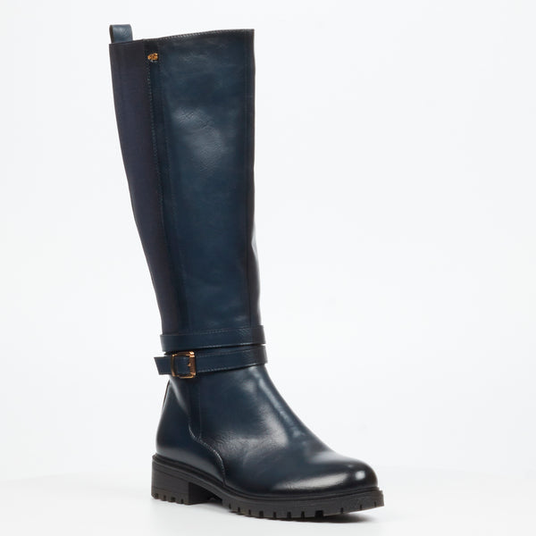 Miss Black Ladies Gale 1 Boots In Navy