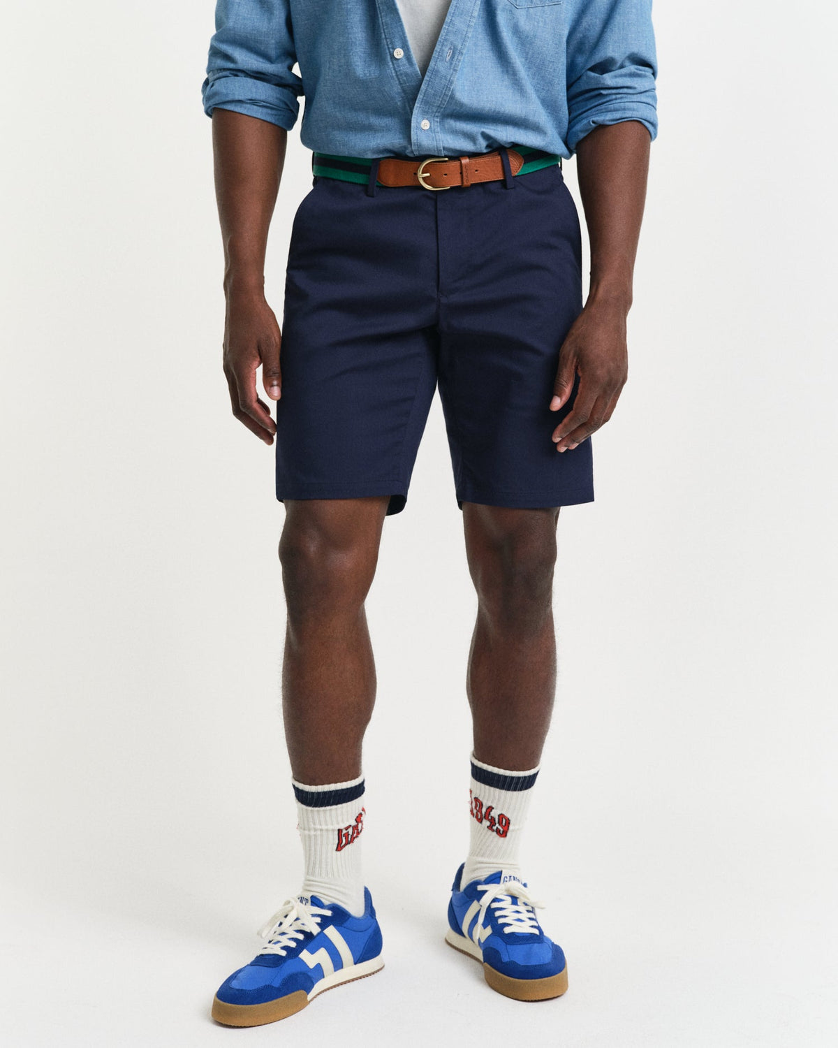 Gant Slim Sports  Shorts  Dark Blue