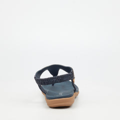 Butterfly Feet Ladies Geri 3 Navy Sandals