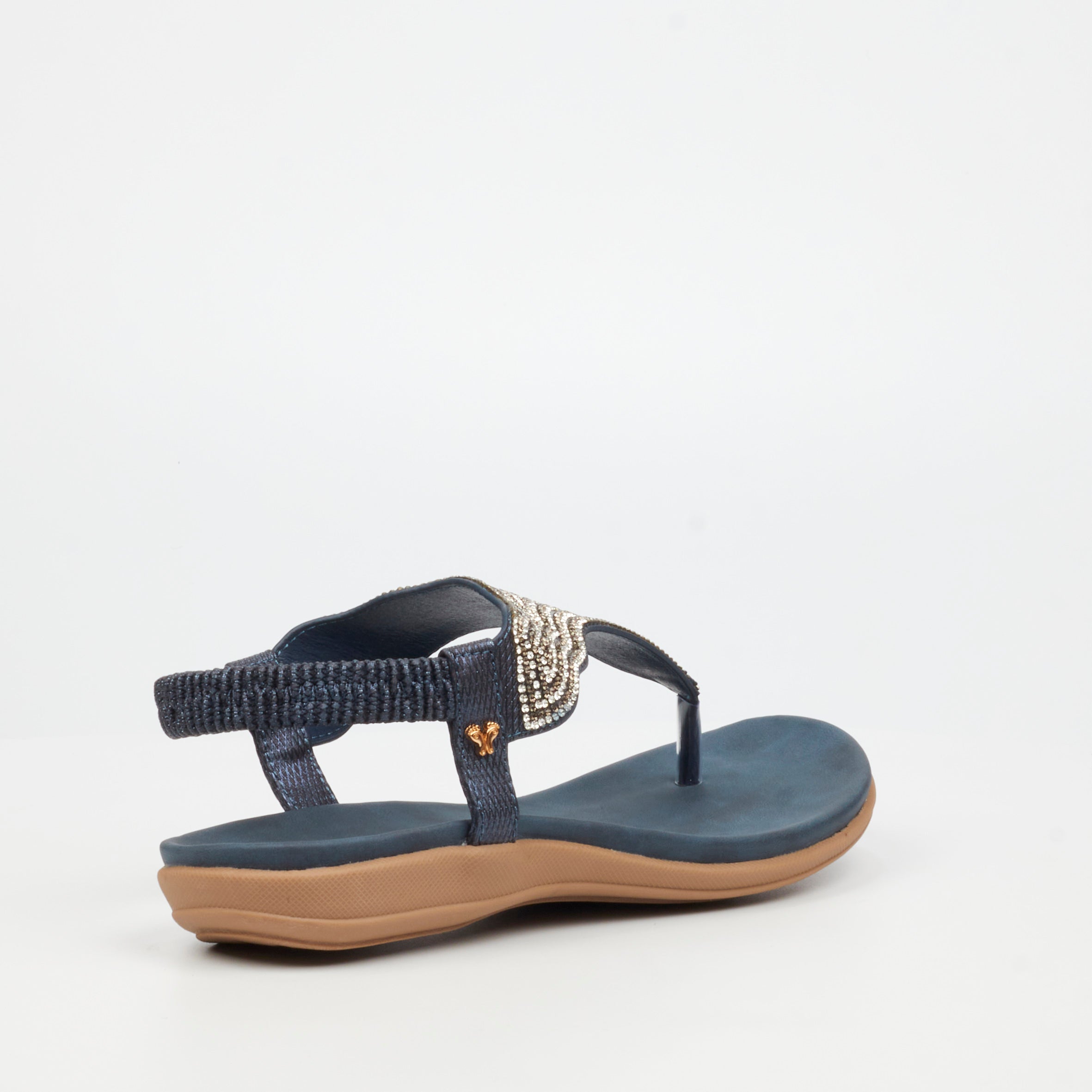 Butterfly Feet Ladies Geri 3 Navy Sandals