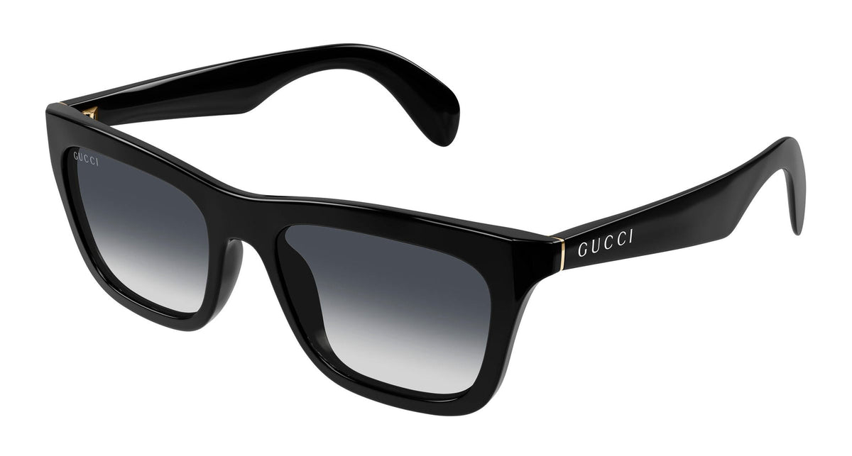 Gucci 53 Unisex Sunglasses In Black