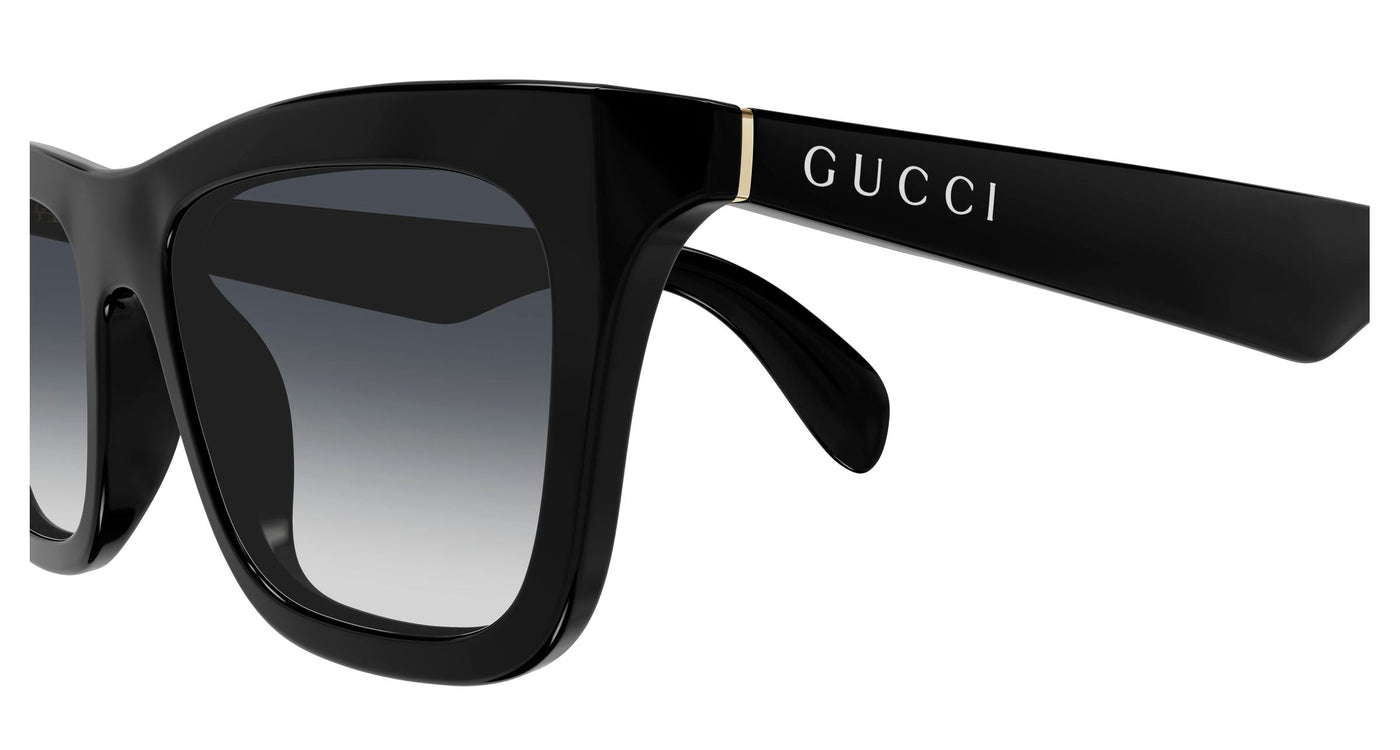 Gucci 53 Unisex Sunglasses In Black