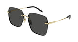 Gucci Womens Gold Metal Sunglasses