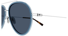 Gucci Blue Lens Unisex Sunglasses IN Silver