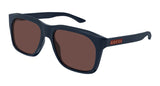 Gucci Mens Squared Framed Sunglasses In Blue