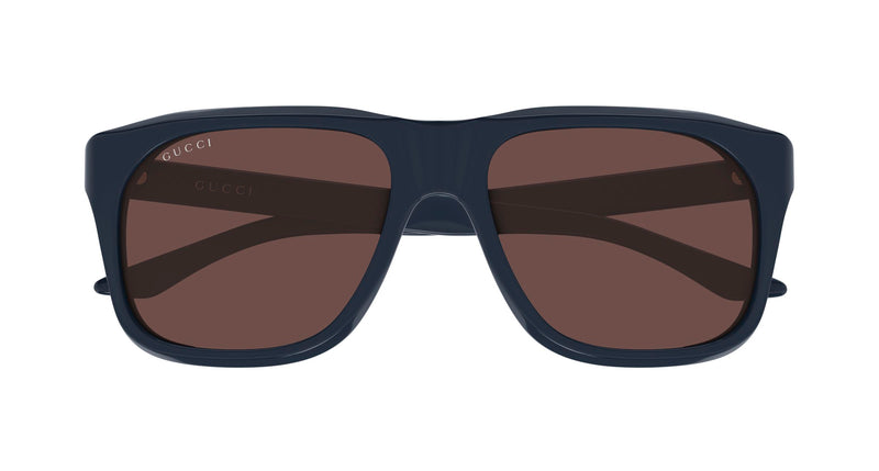 Gucci Mens Squared Framed Sunglasses In Blue