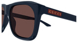 Gucci Mens Squared Framed Sunglasses In Blue